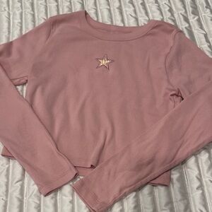 GAP Girls SZ 10 *Never Worn Cropped Pink Cotton Top